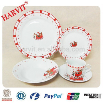 20pcs Christmas Dinnerware Sets/Porcelain Dinner set with Christmas Design